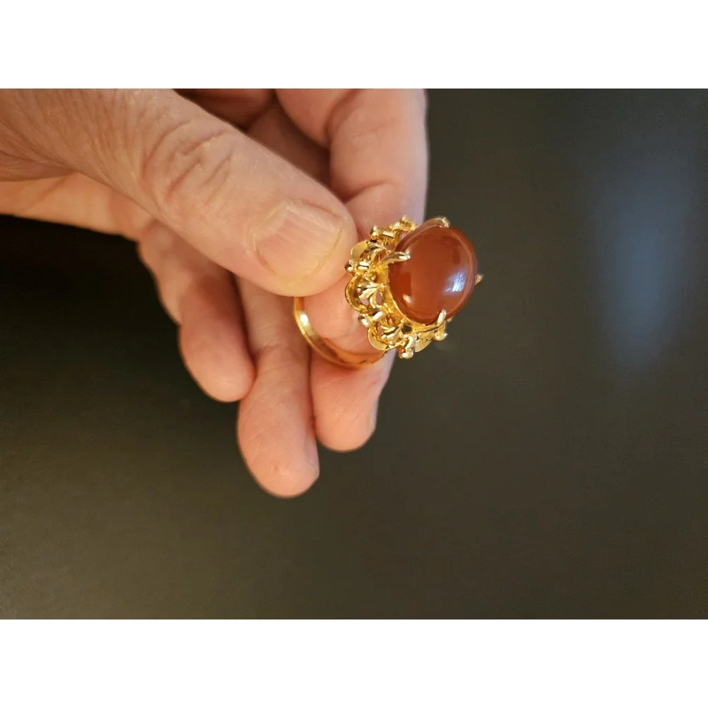 Set of 2 Vintage Cocktail Rings (645)